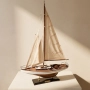 Model Jachtu Żaglowego - dekoracja marynistyczna 66 cm – 50445